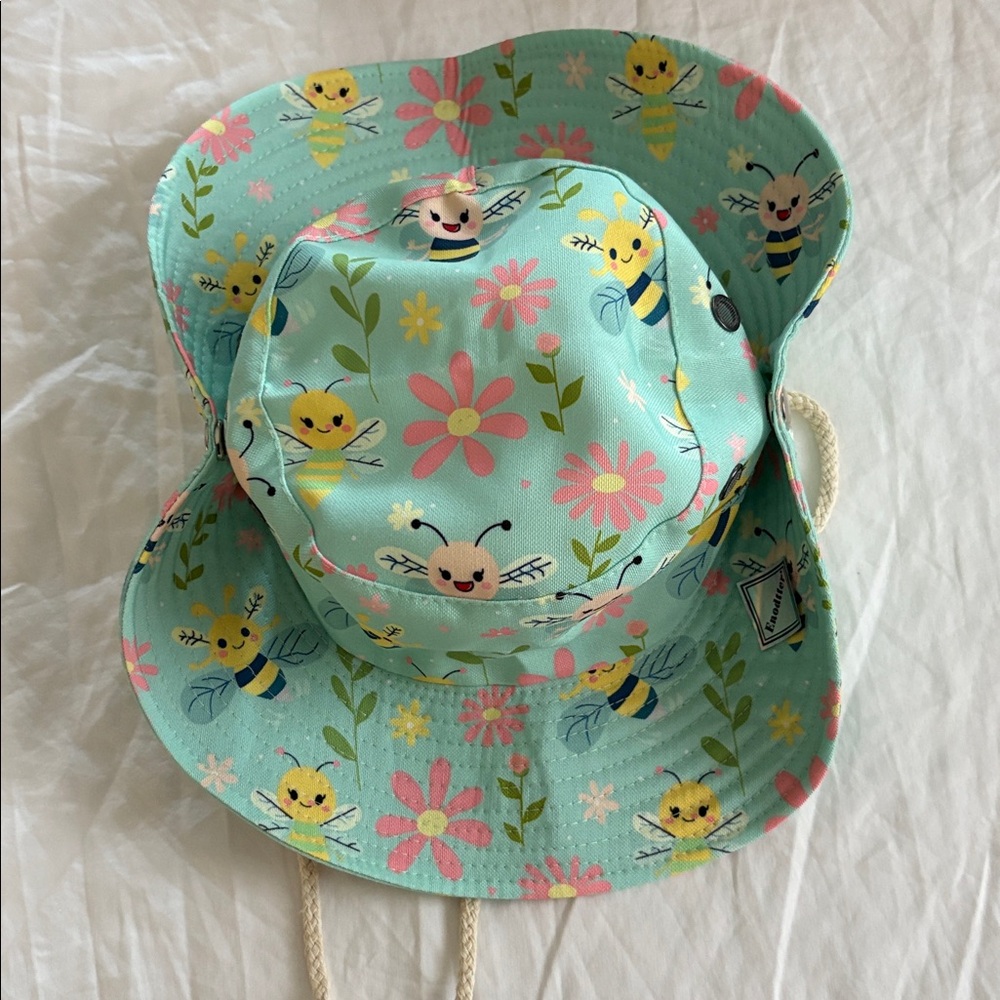 Enodtter Girl’s Bee & Flowers  Bucket Hat NIP - Picture 7 of 11